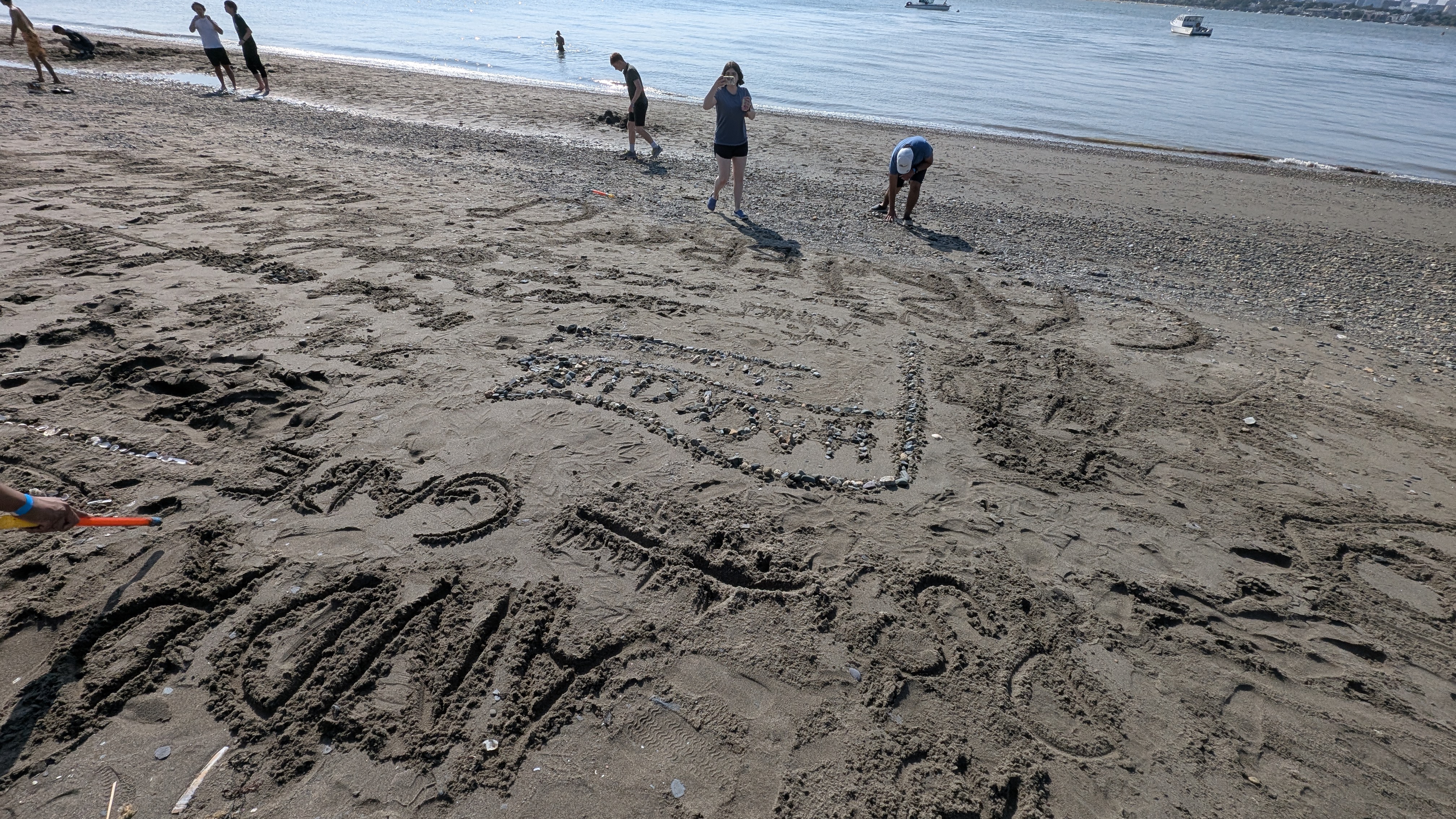 The beach on the island