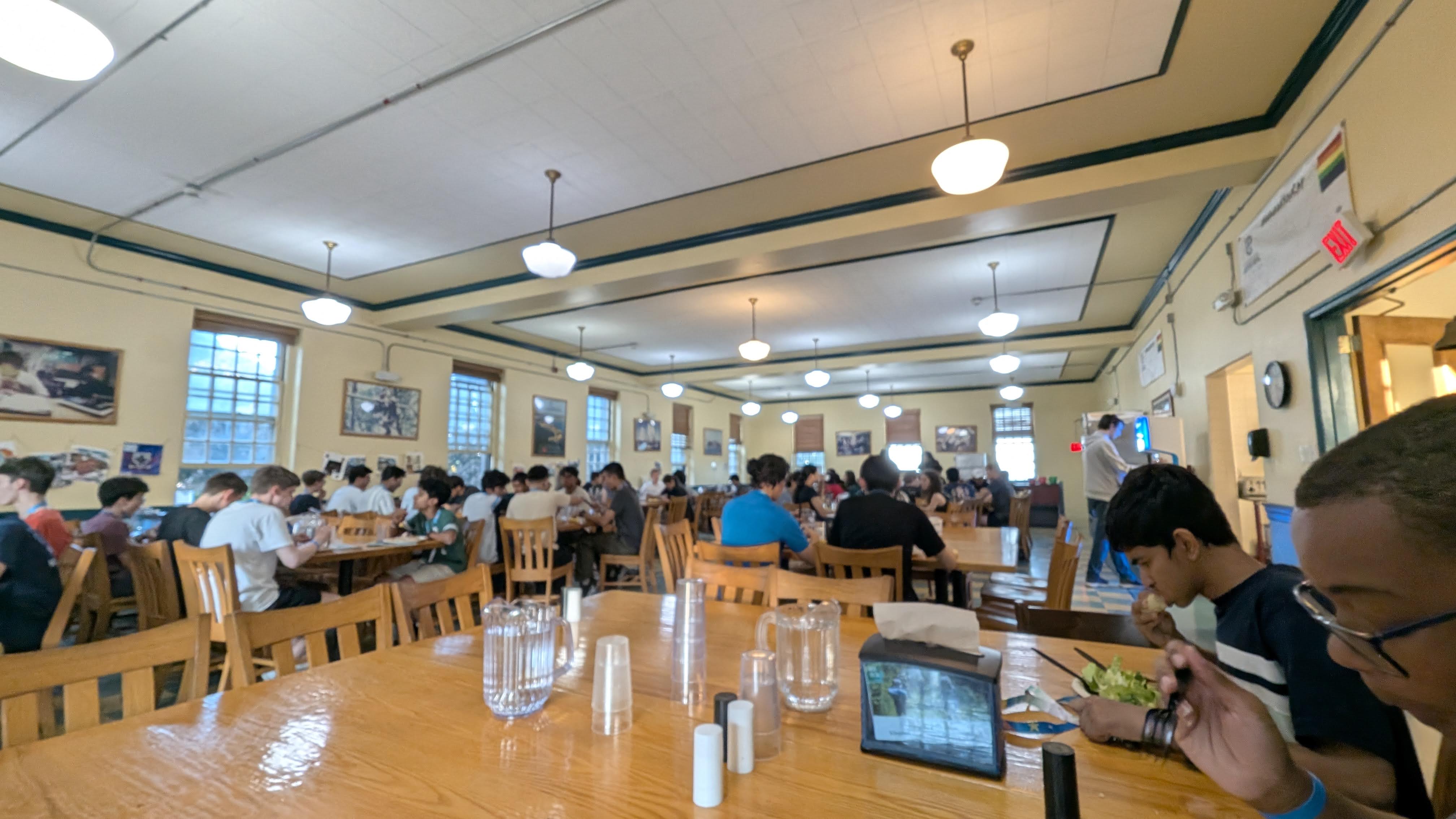 Our first meal on the island